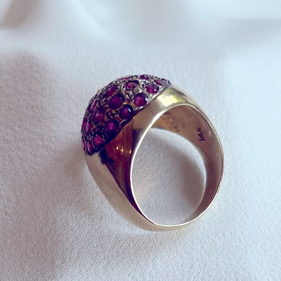 14K Gold Ruby Estate Ring - Picture 8 of 16